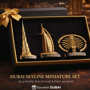 Dubai skyline miniature set display